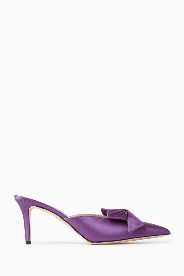 

Pixie 70 Mules in Satin, Purple