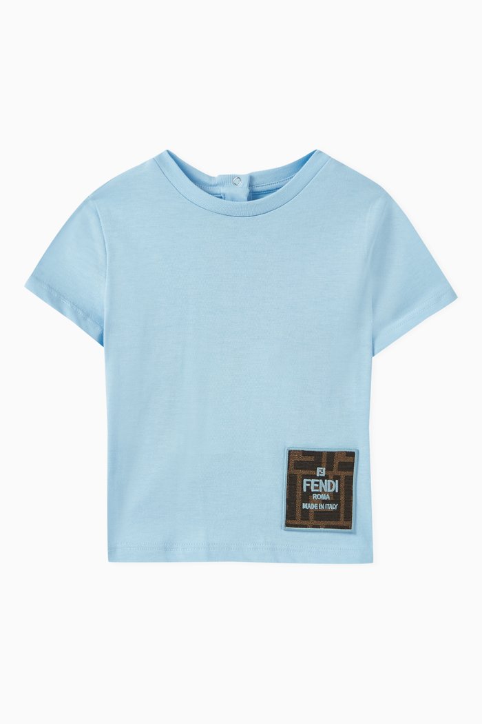 

Logo-patch T-shirt in Cotton, Blue