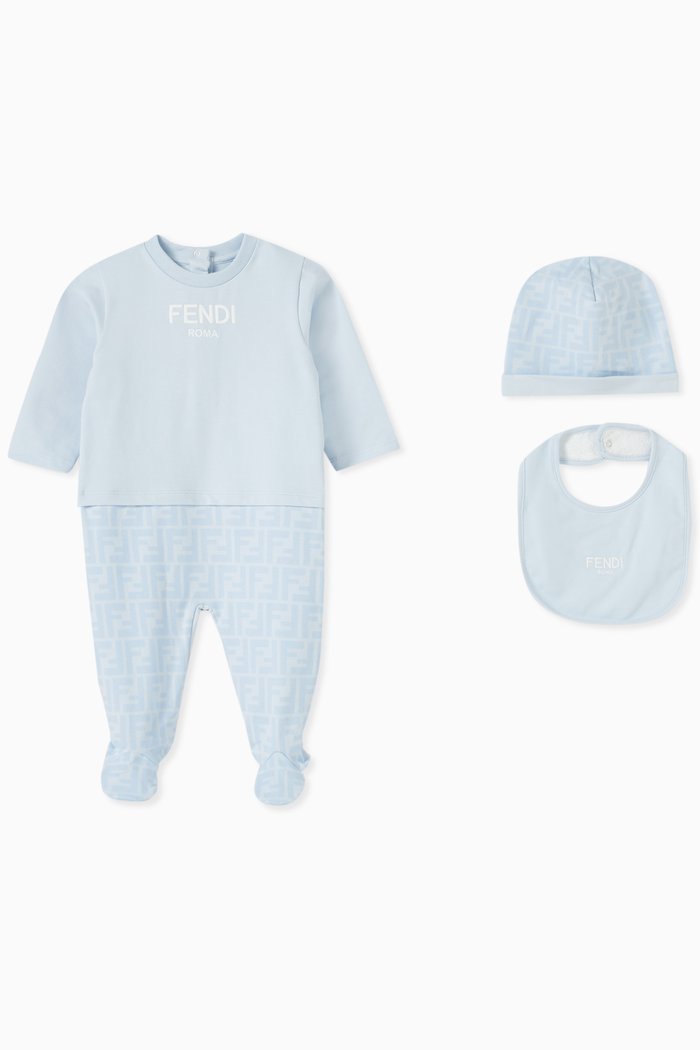 Logo Set in Jersey, Blue