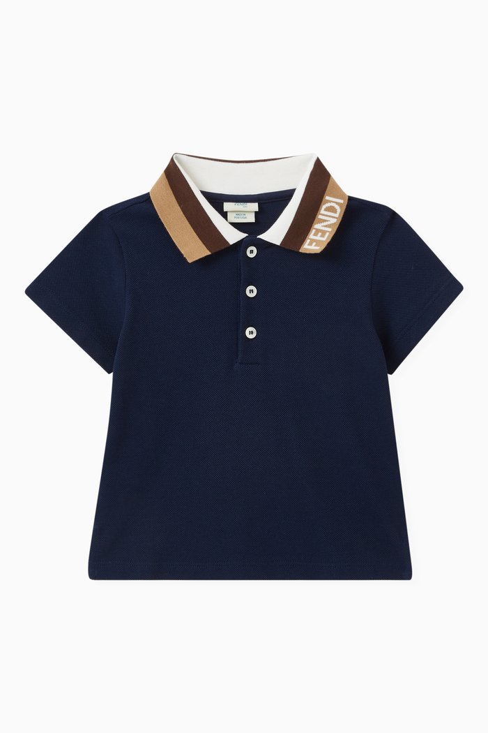 

Logo Polo Shirt in Cotton, Blue