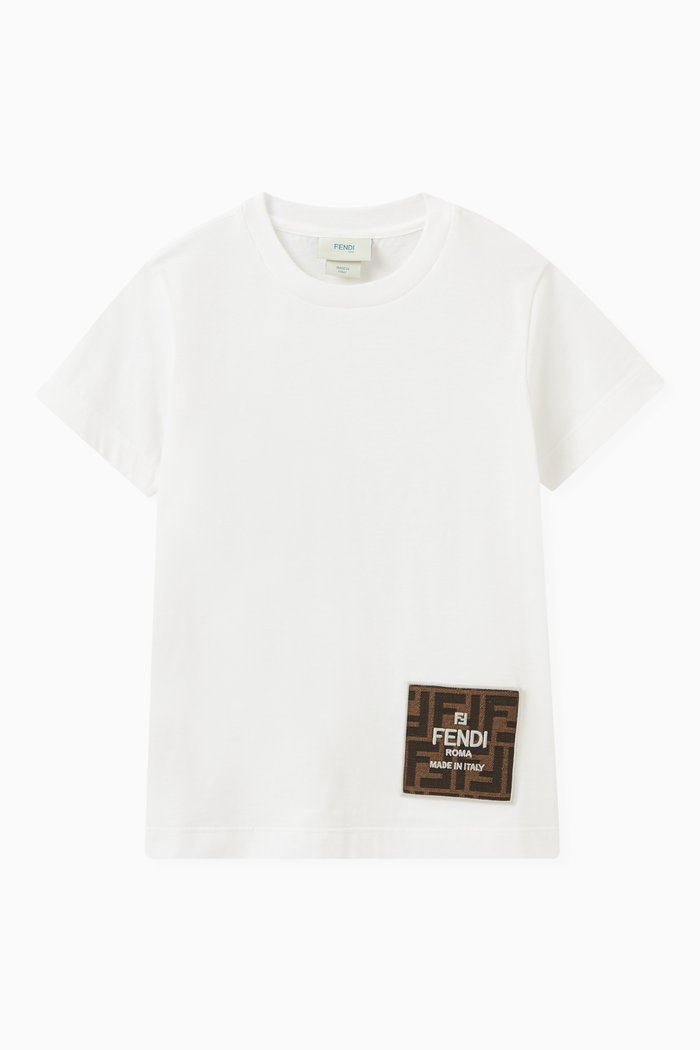 

Logo Tag T-Shirt in Cotton, White