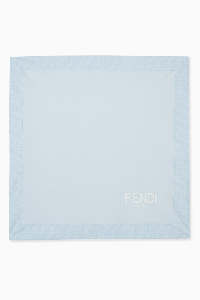 

Logo Blanket in Jersey, Blue