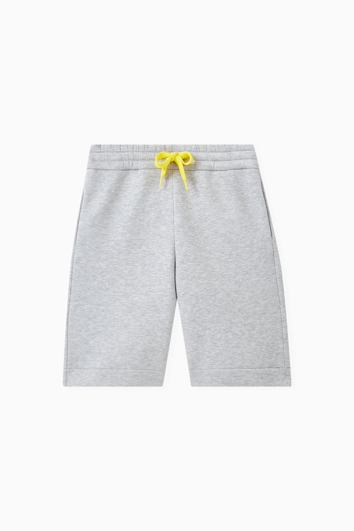 

Logo-patch Shorts in Cotton, Grey