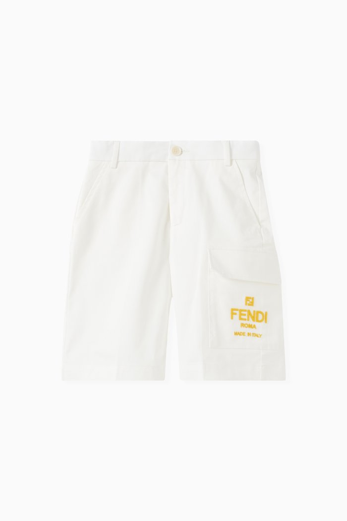 

Logo Bermuda Shorts in Cotton, White