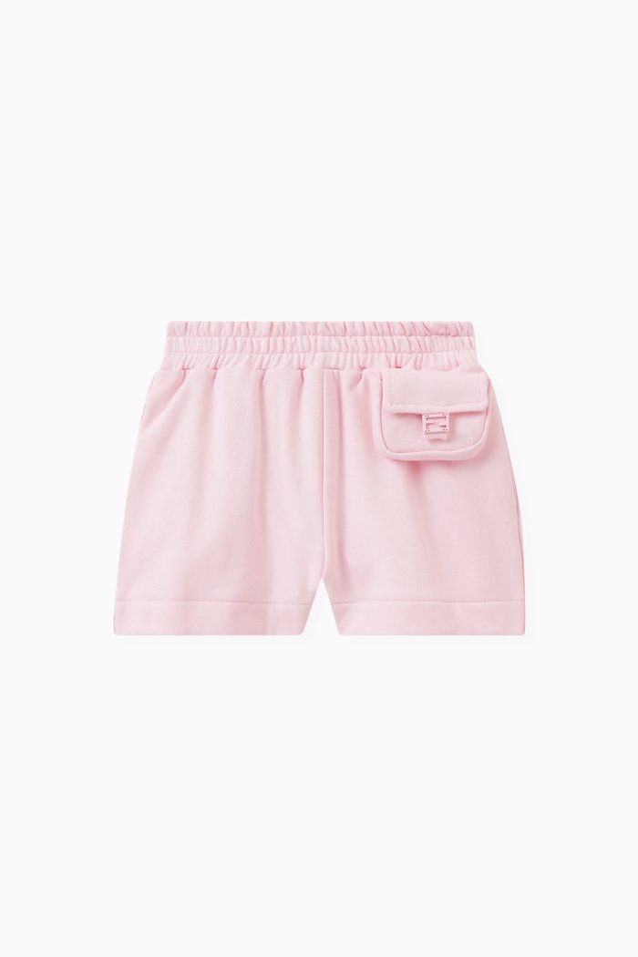 FF Logo Shorts in Cotton, Pink