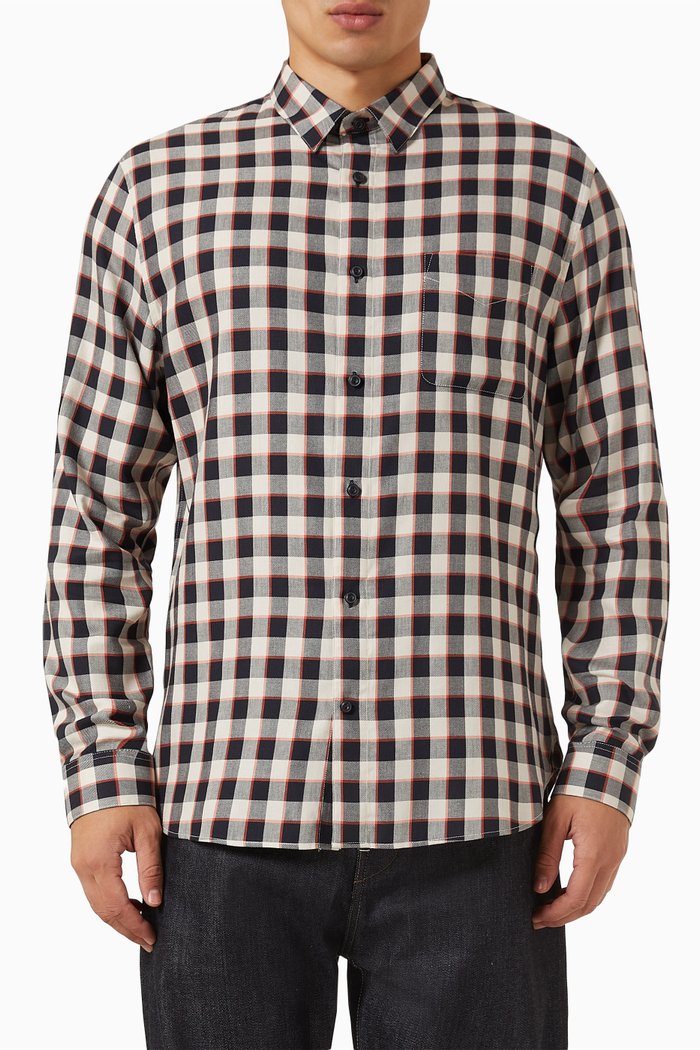 

Ojai Plaid Shirt in Cotton-blend Twill, Multicolour