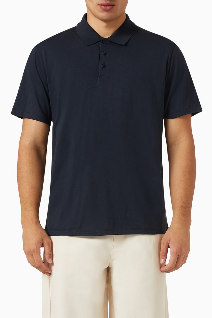 

Polo Shirt in Cotton, Blue