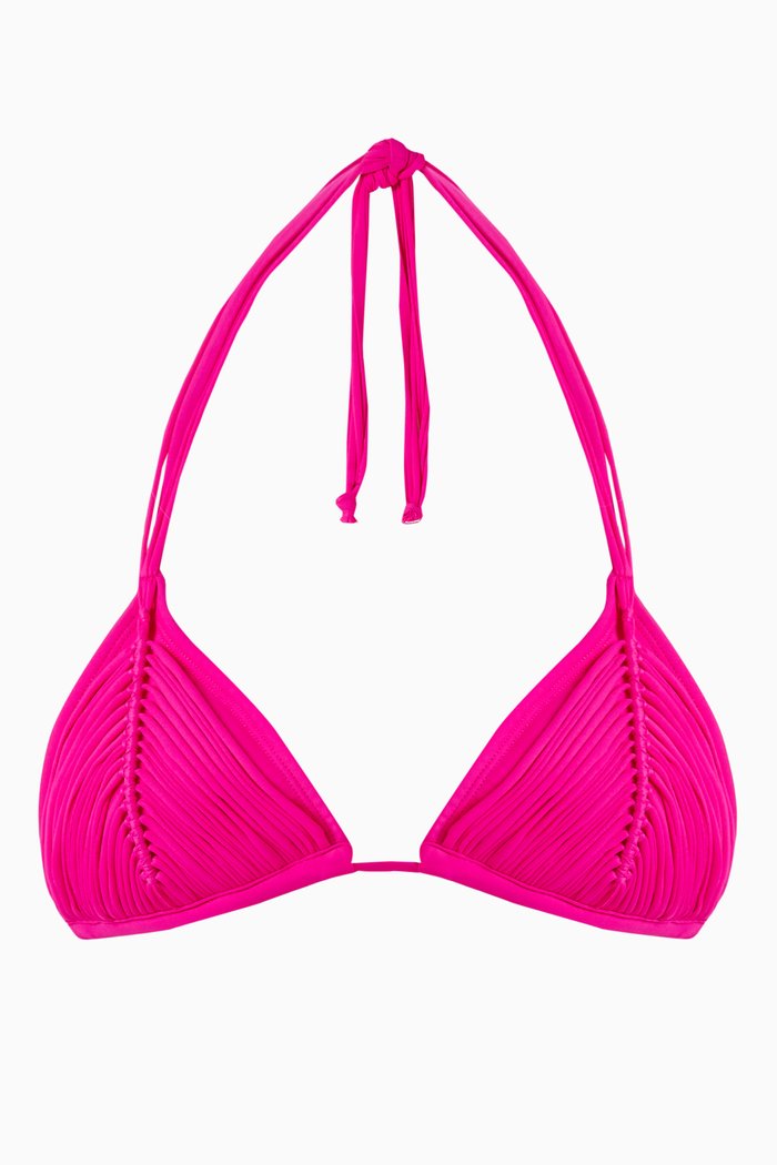 

Isla Triangle Bikini Top, Pink