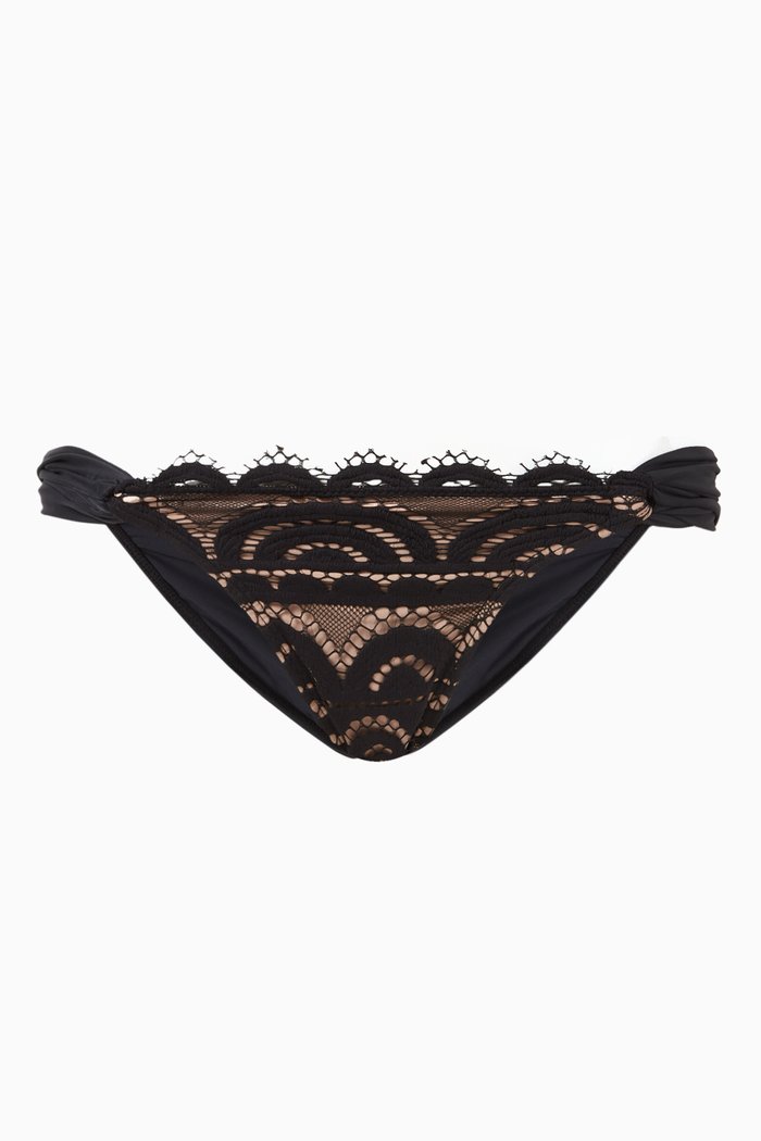 

Midnight Lace Bikini Briefs, Black