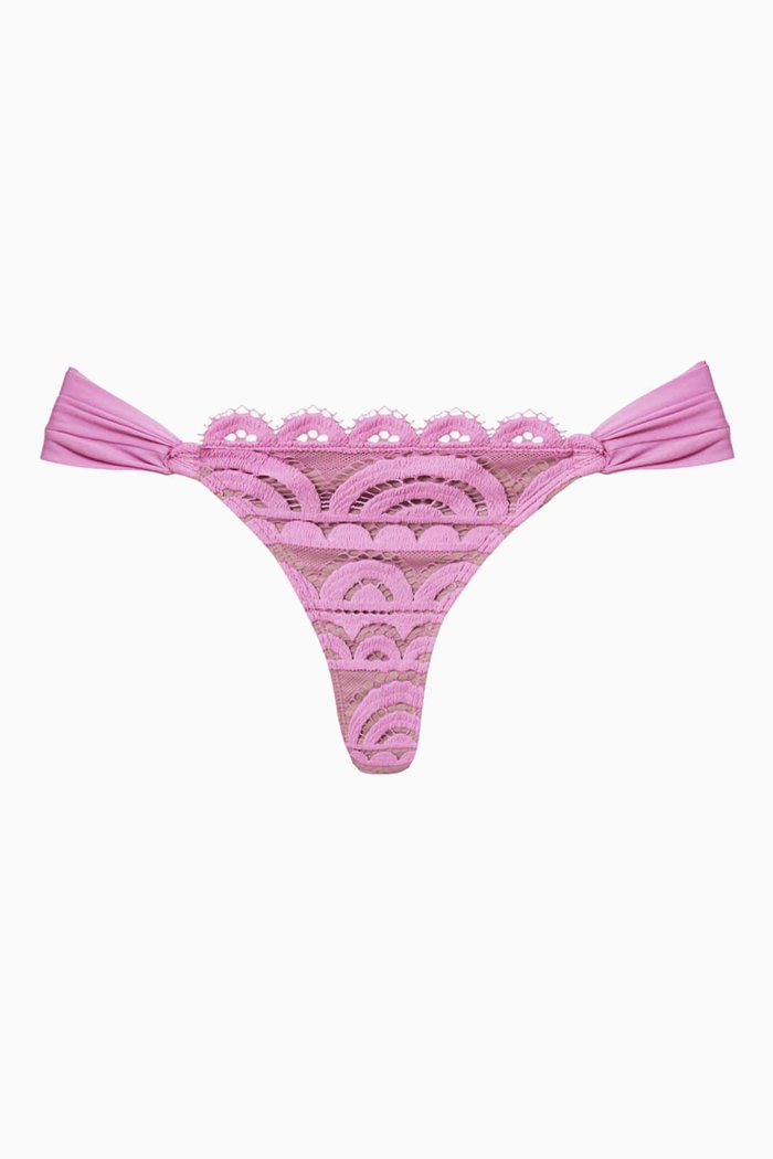 

Fanned Bikini briefs in Lace, Pink
