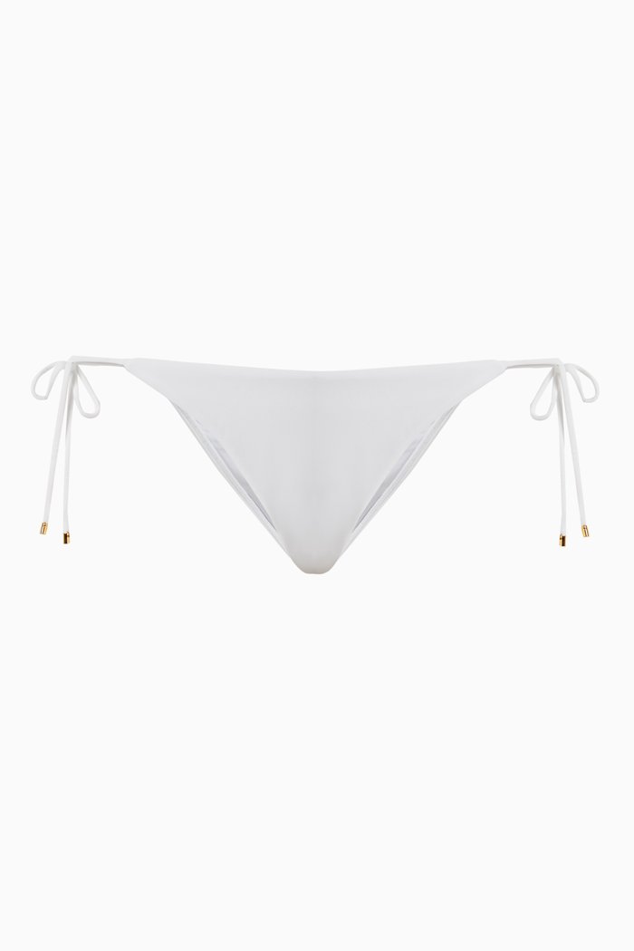 

Tie Teeny Bikini Briefs, White