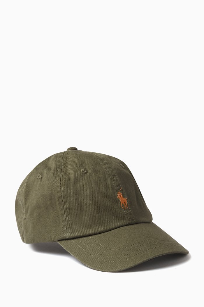 

Classic Logo Baseball Cap in Cotton Twill, Green