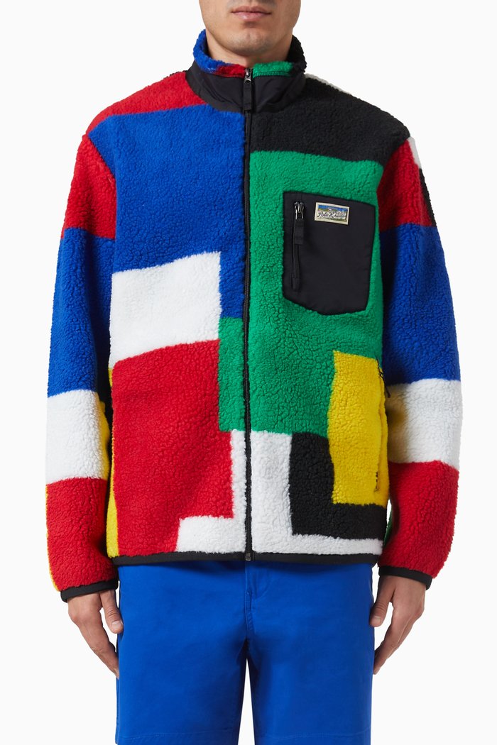 

Jacquard Jacket in Polyester-blend, Multicolour