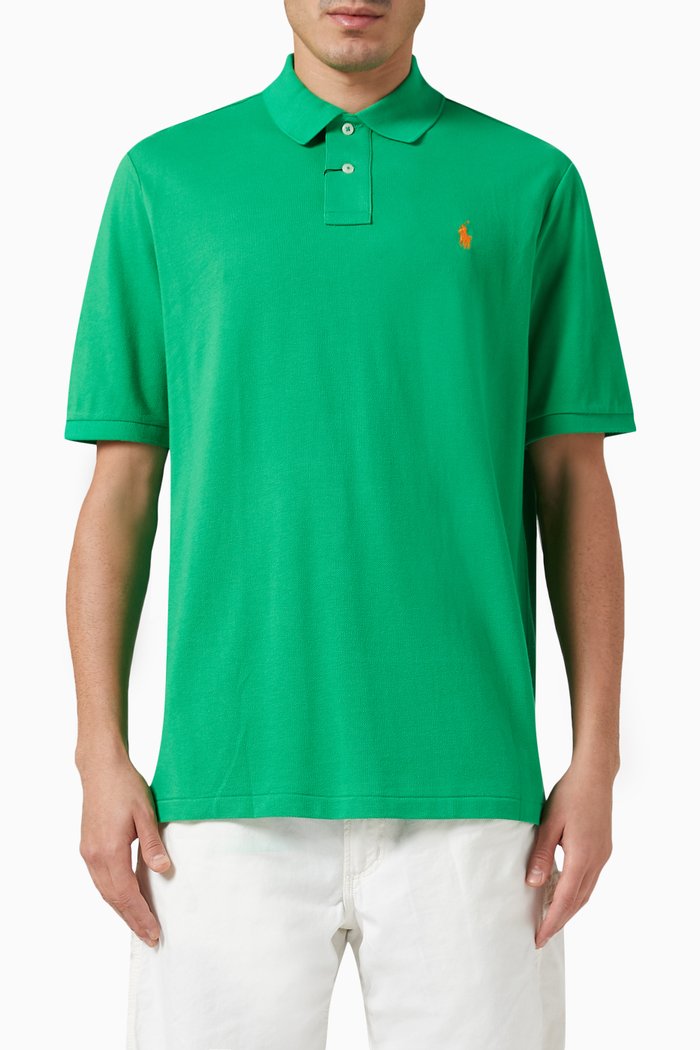 

Polo Shirt in Cotton Piqué, Green
