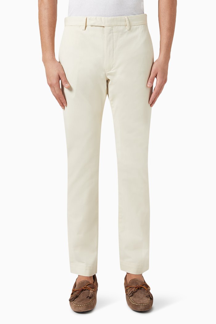 

Signature Trousers in Stretchy Cotton, Neutral