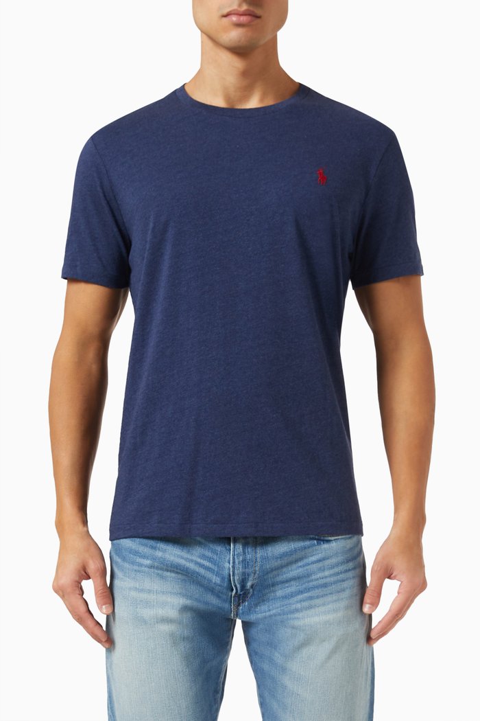 

Logo T-shirt in Cotton, Blue