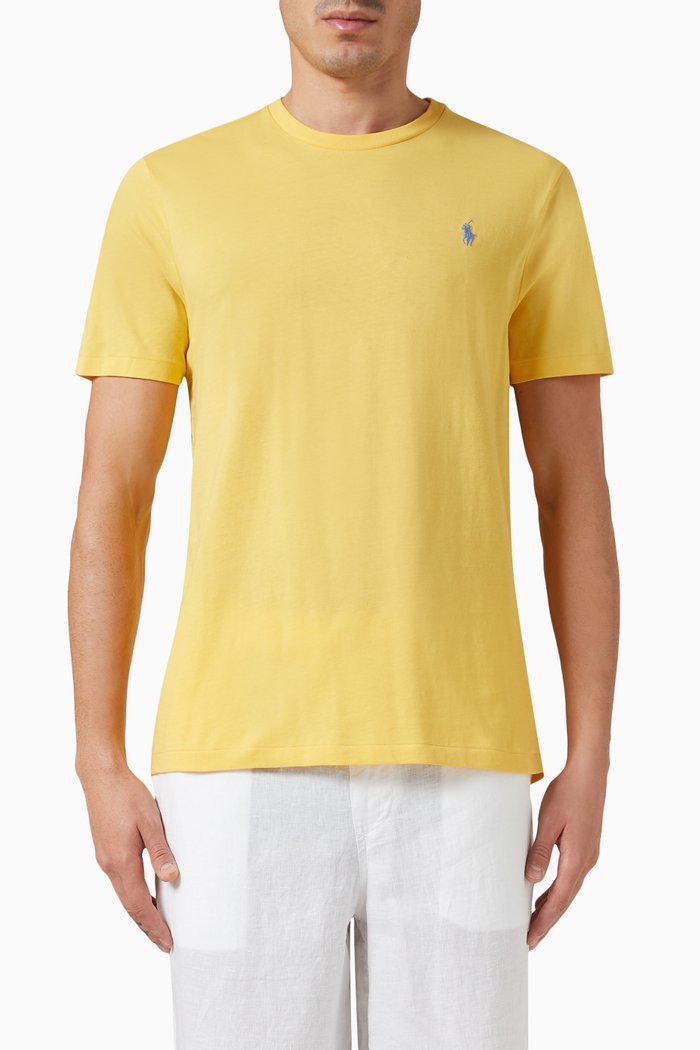 

Logo T-shirt in Cotton, Yellow