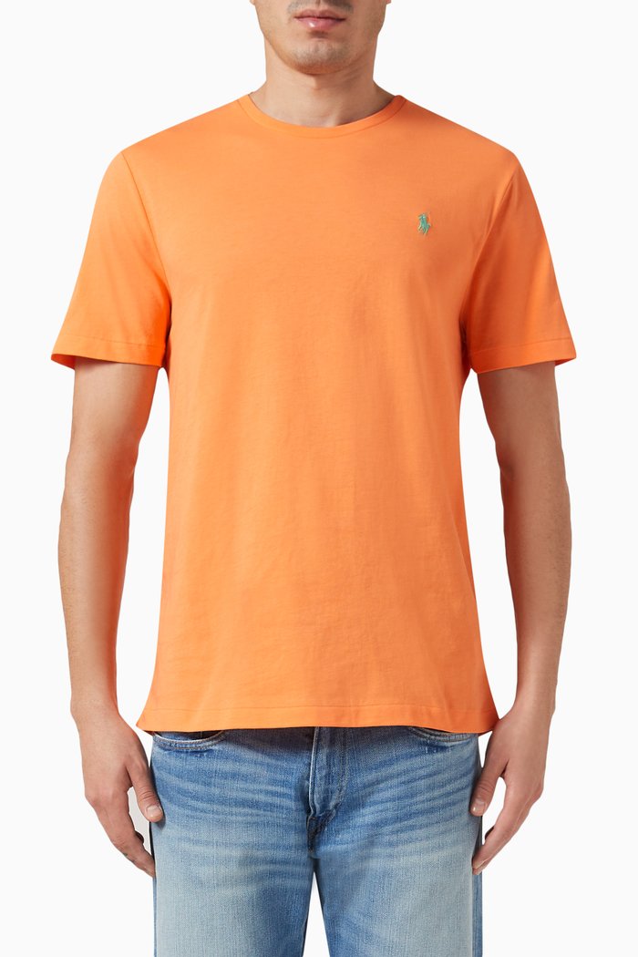 

Logo T-shirt in Cotton, Orange