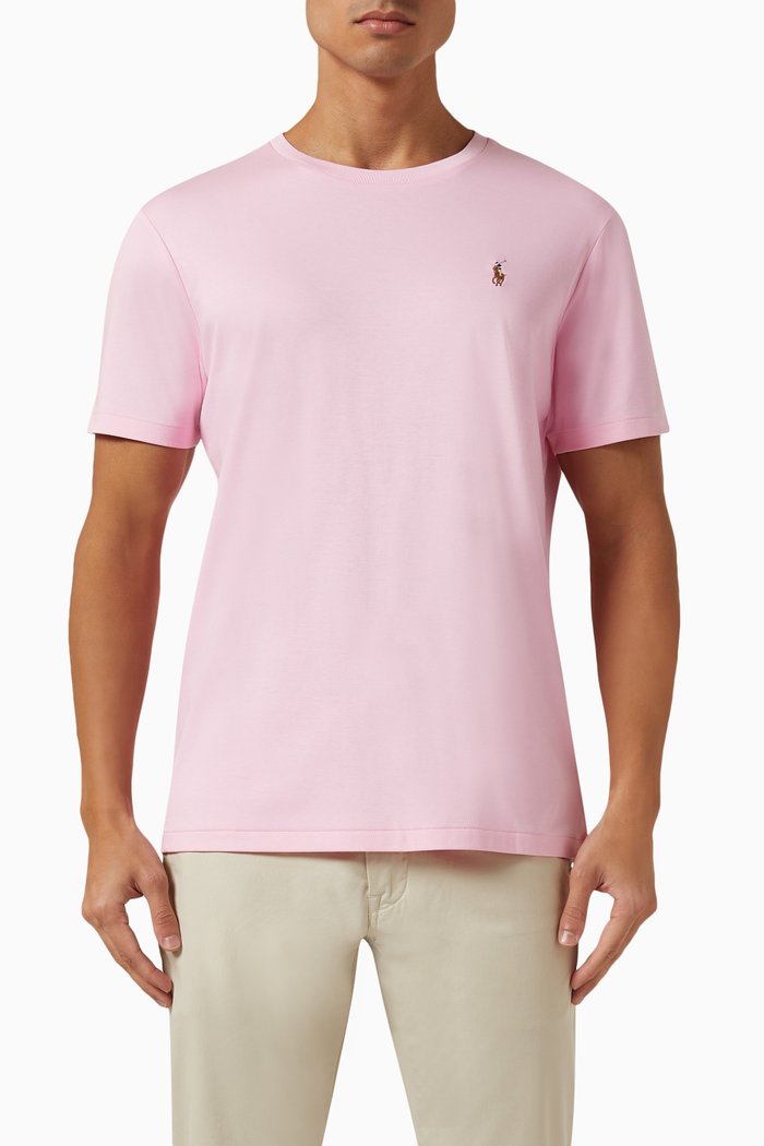 

Logo T-shirt in Cotton, Pink