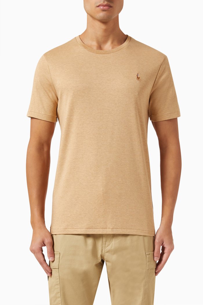 

Logo T-shirt in Cotton, Brown