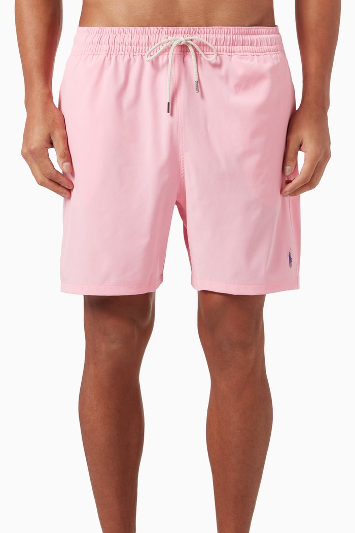 

Short-sleeve Shirt in Linen-blend, Pink