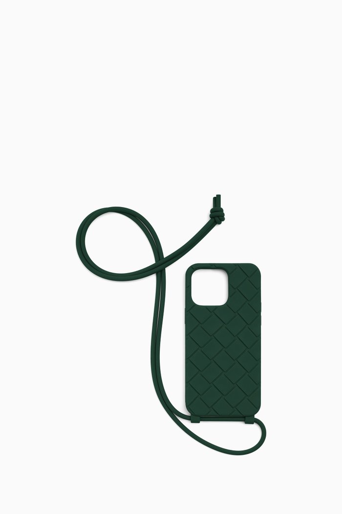 

iPhone 14 Pro Max Strap Phone Case in Silicone, Green