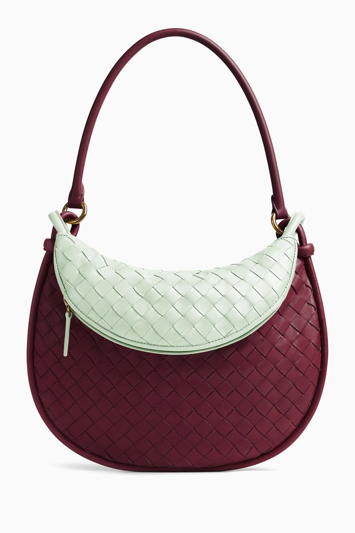 

Medium Gemelli Shoulder Bag in Intrecciato Leather, Multicolour