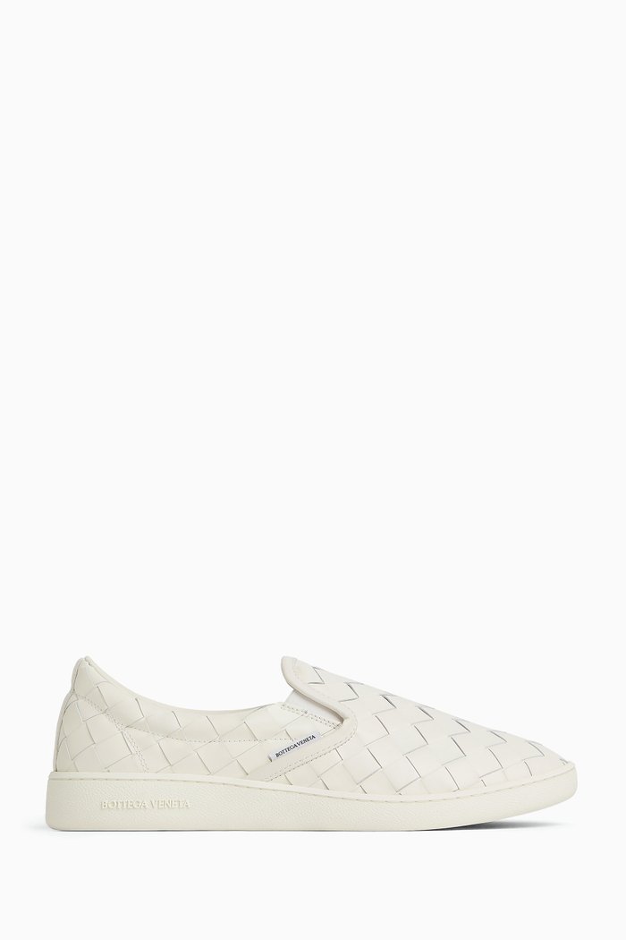 

Sawyer Sneakers in Intrecciato Leather, White