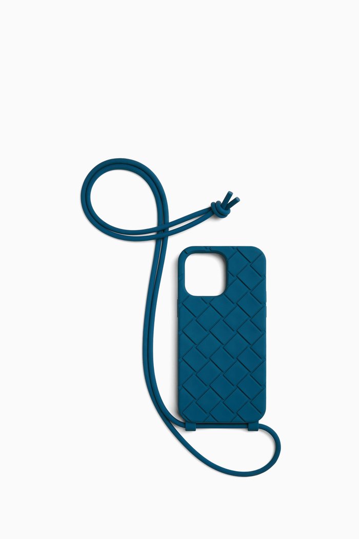

iPhone 14 Pro Max Strap Phone Case in Silicone, Blue