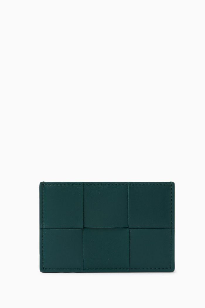 

Cassette Credit Card Holder in Nappa, Green