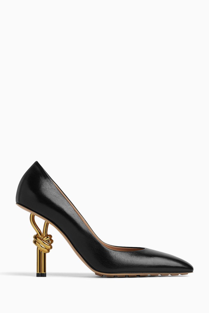 

Knot 90 Pumps in Leather, Black