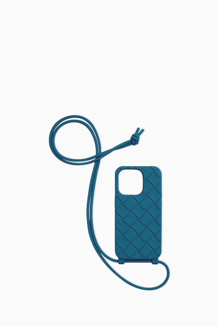 

iPhone 14 Pro Strap Phone Case in Silicone, Blue