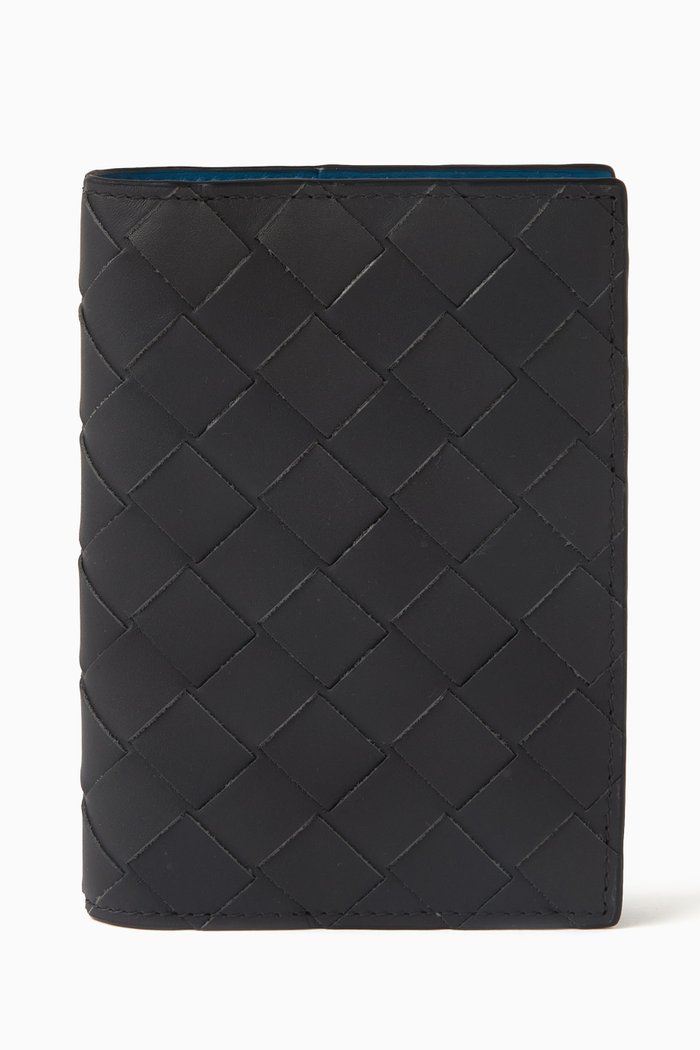 

Passport Case in Intrecciato Nappa, Black