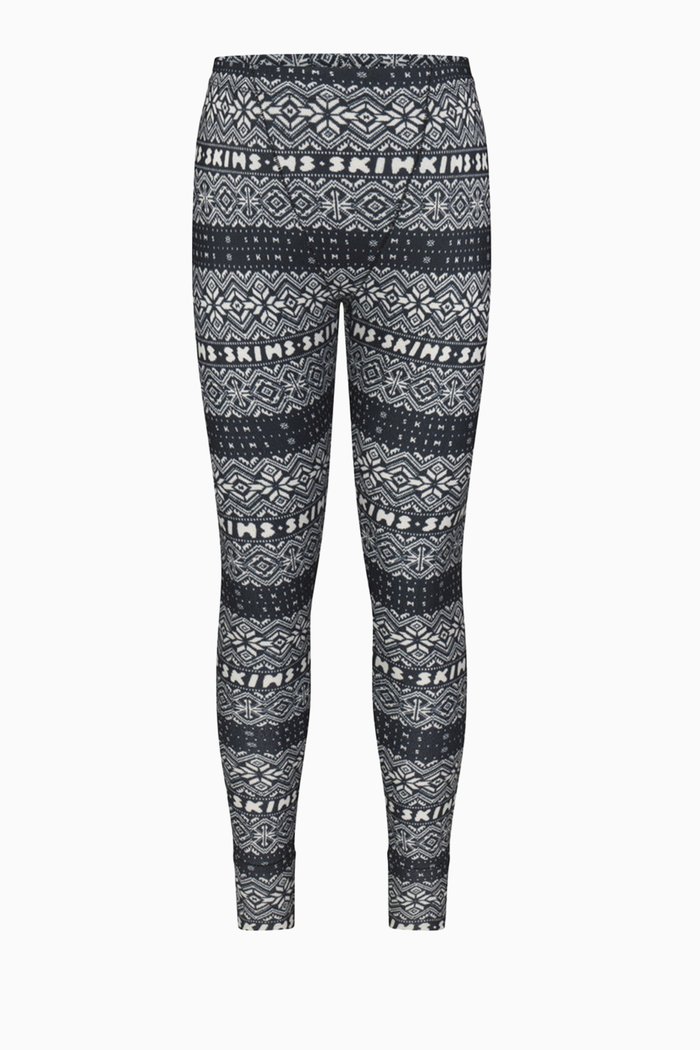 

Logo Plush Pointelle Leggings in Micro-Modal, Grey