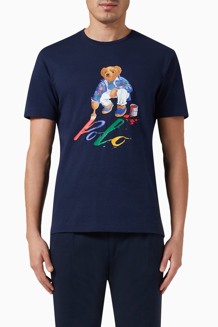 

Logo T-shirt in Cotton, Blue