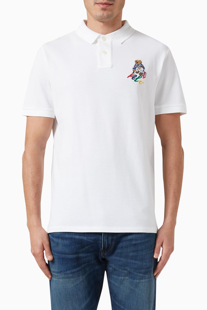 

Polo Shirt in Cotton Piqué, White