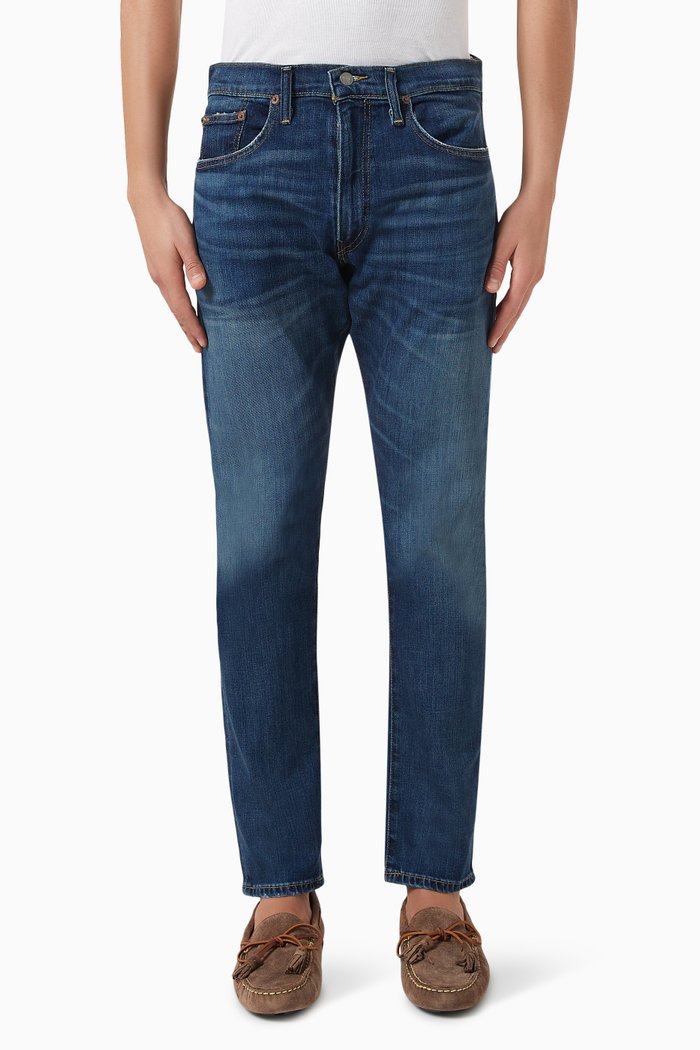 

Parkside Active Taper Jeans in Denim, Blue