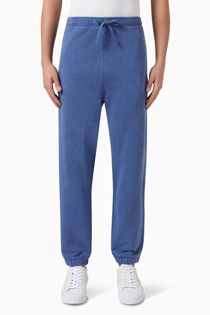 

Logo Joggers in Cotton Blend Jersey Fleece, Blue
