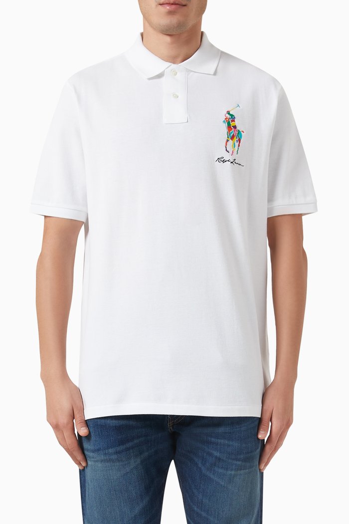 

Polo Shirt in Cotton Piqué, White