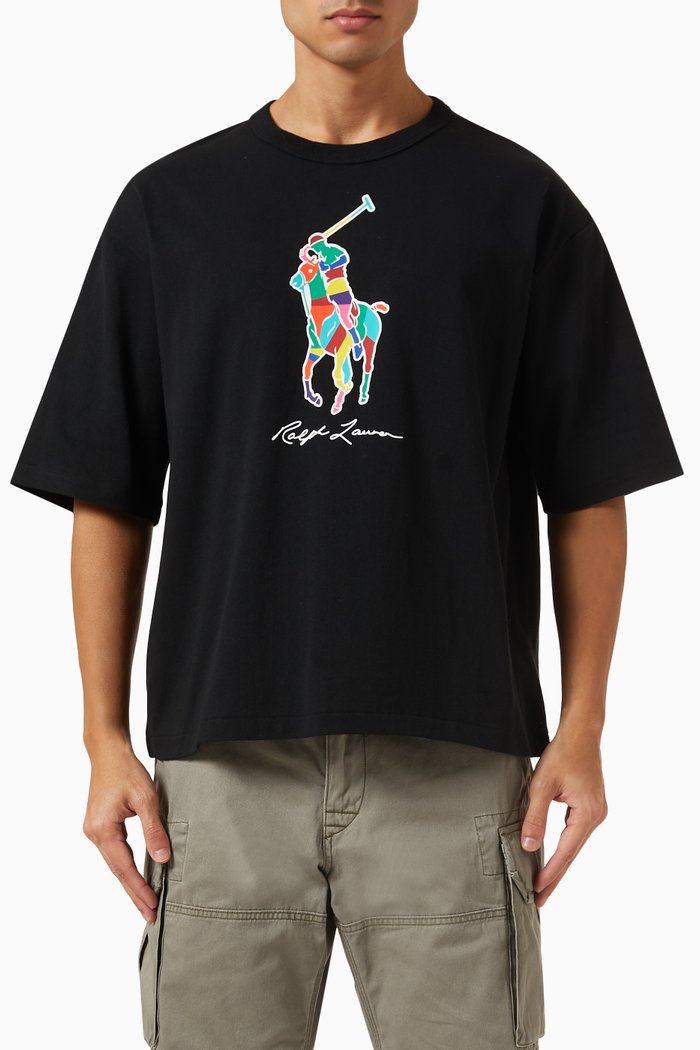 

Big Pony T-shirt in Cotton Jersey, Black