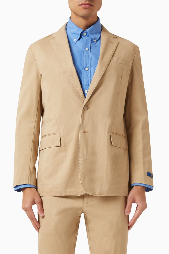 

Sportcoat Blazer in Cotton, Brown
