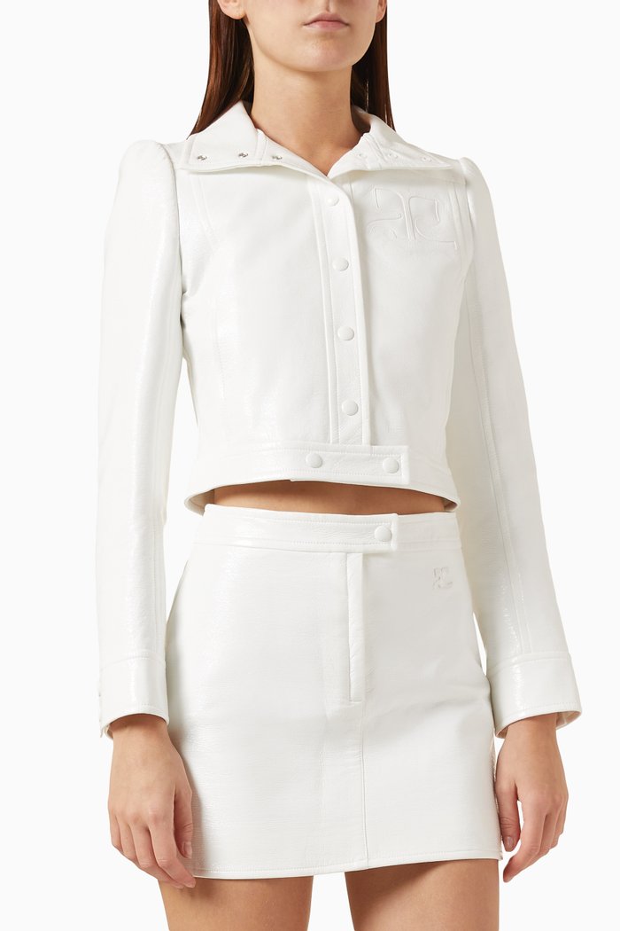 

Reedition Jacket in Vinyl, White