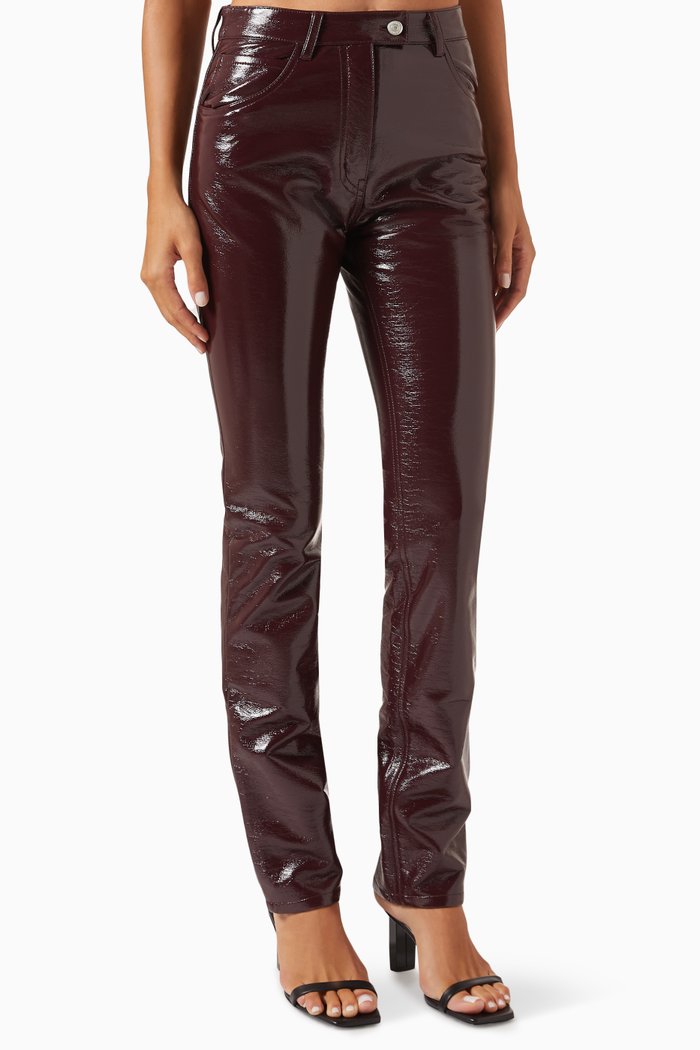 

Reedition Pants in Vinyl, Red