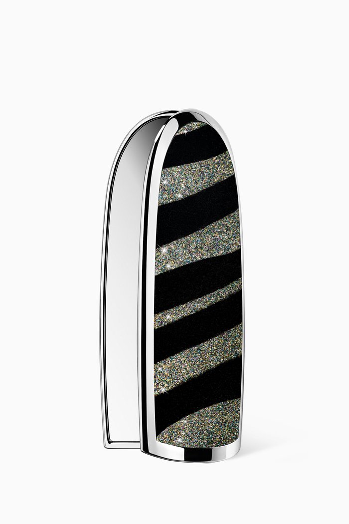 

Rouge G Glittery Tiger Mirrored Lipstick Case, Colourless