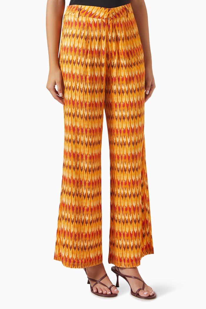 

Goa Straight-leg Pants in Rose Petal Fabric, Multicolour