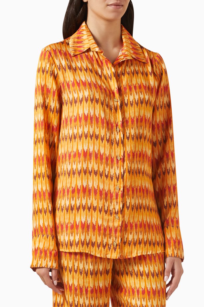 Surya Blouse in Rose Petal Fabric, Multicolour