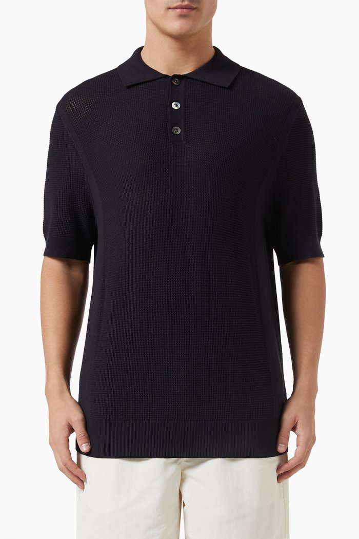 

Marley Polo Shirt in Rayon-blend, Blue