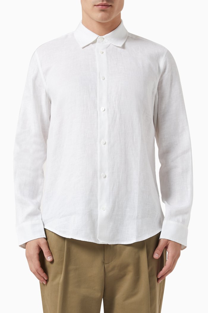

Slim-fit Shirt in Linen, White