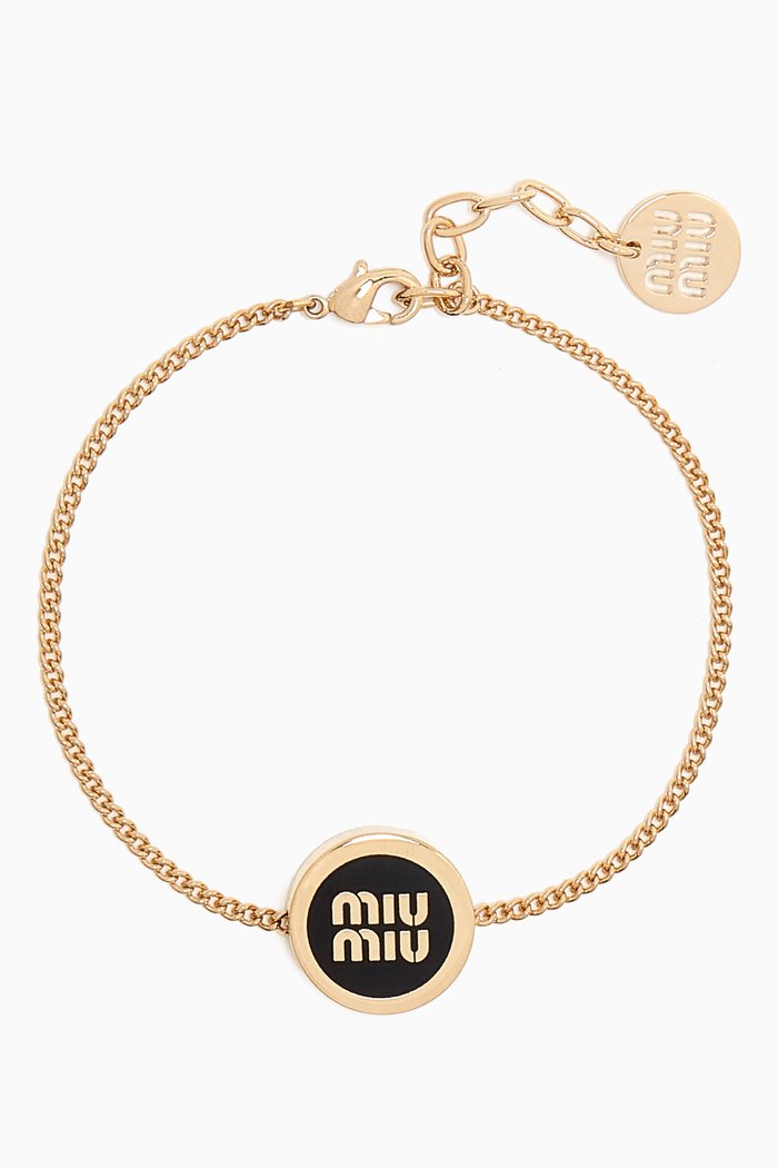 

Logo Enamel Bracelet, Black