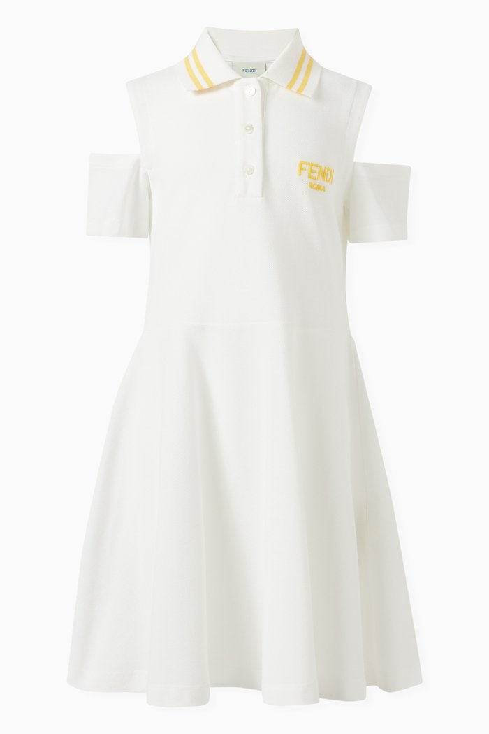 

Dress in Cotton Pique, White